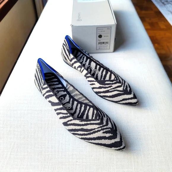 Rothy's Shoes New Rothys Size Retired Black Zebra The Points